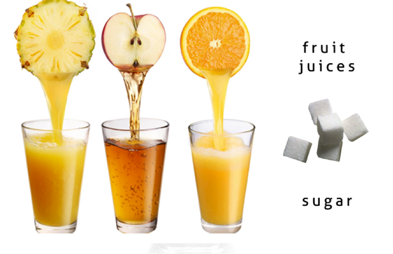 Welcher Fruchtsaft hat den wenigsten Zucker?